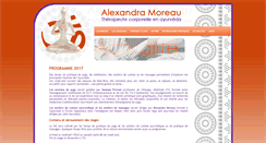 Desktop Screenshot of massage-alexandramoreau.com