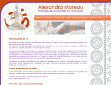Tablet Screenshot of massage-alexandramoreau.com